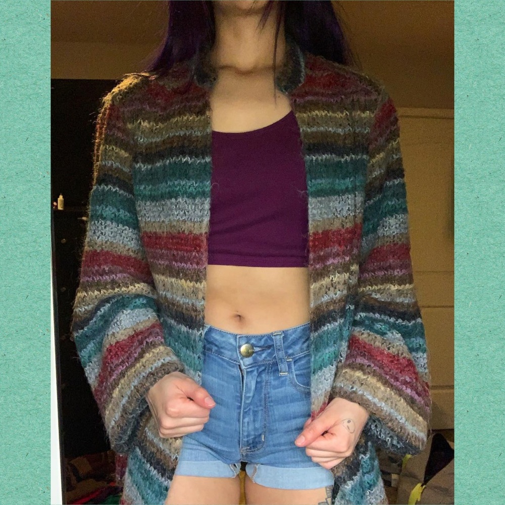 Koret Multi-Colored Cardigan/Sweater 🌱🌈